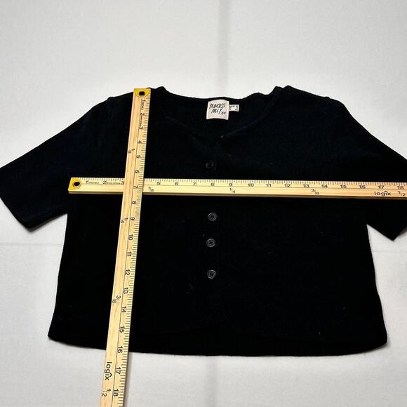 Princess Polly Size Medium (6) Black Great Quality Button Up Top For Summer - Picture 4 of 4